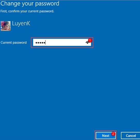 Cách đổi mật khẩu máy tính win 10