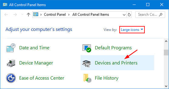 Share máy in win 10