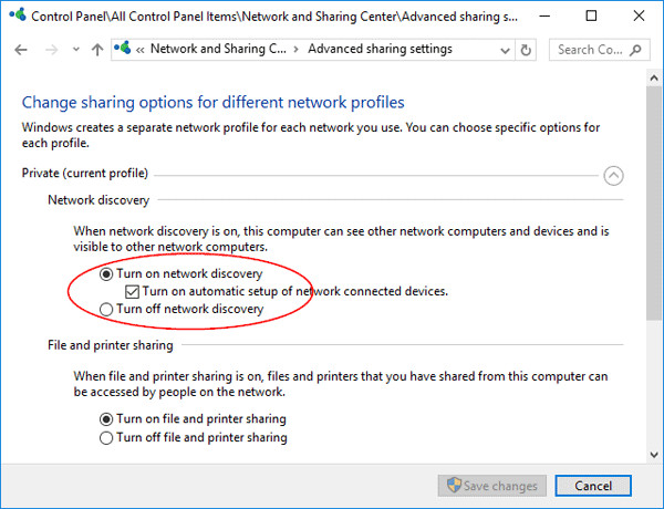 Share máy in win 10