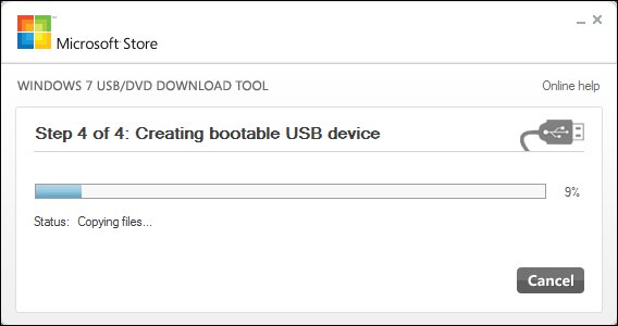 Tạo usb cài win 10