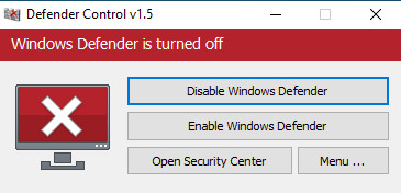 Tắt windows Defender win 10